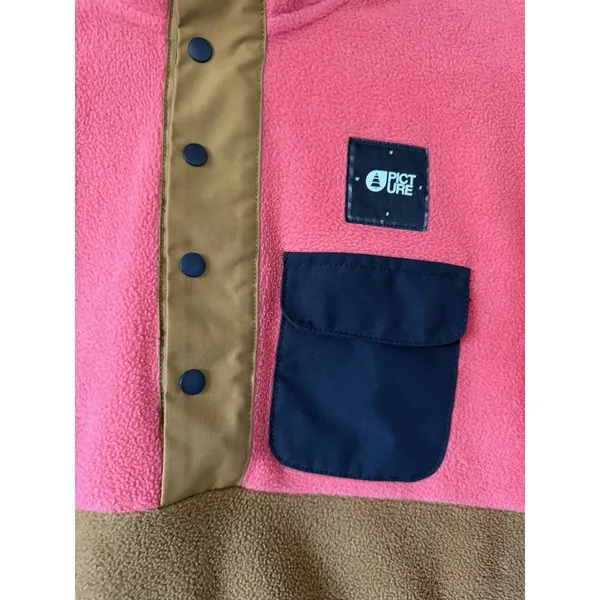 Picture Arcca 1/4 Snap Fleece Hot‎ Coral/Dark Golden Women's Size Small - Image 8