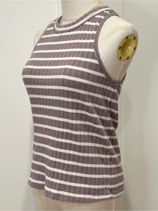 Free People We The Free Fired Up Striped Cutout Tank Top Small Boho Coastal Chic - Image 7