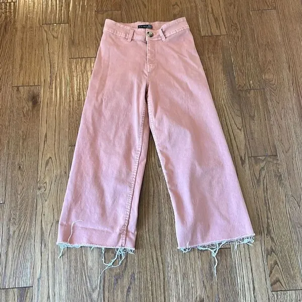 Black Tape orange high rise wide leg culotte jeans 28 - Image 2