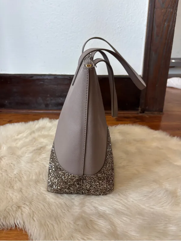 Kate Spade Greta Penny Court Glitter Shoulder Bag - Image 6