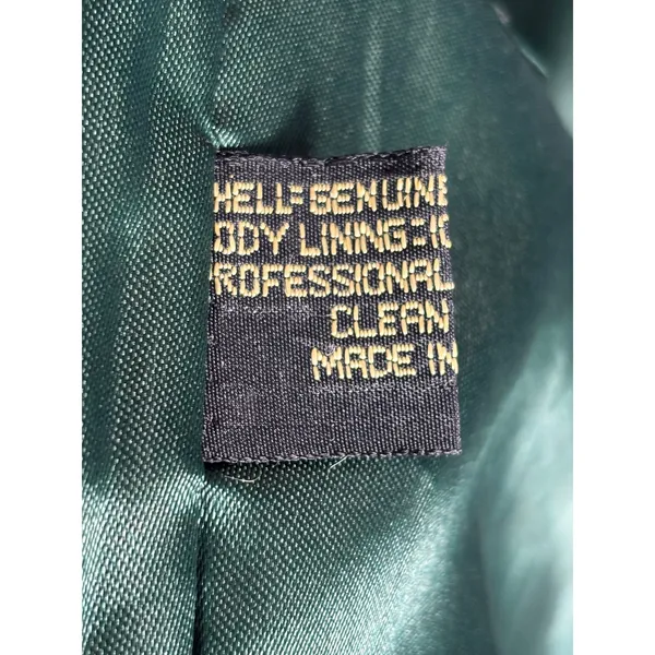 Vintage Scully Western‎ Embroidered Leather Vest Green Suede Boho Cowgirl Small - Image 6
