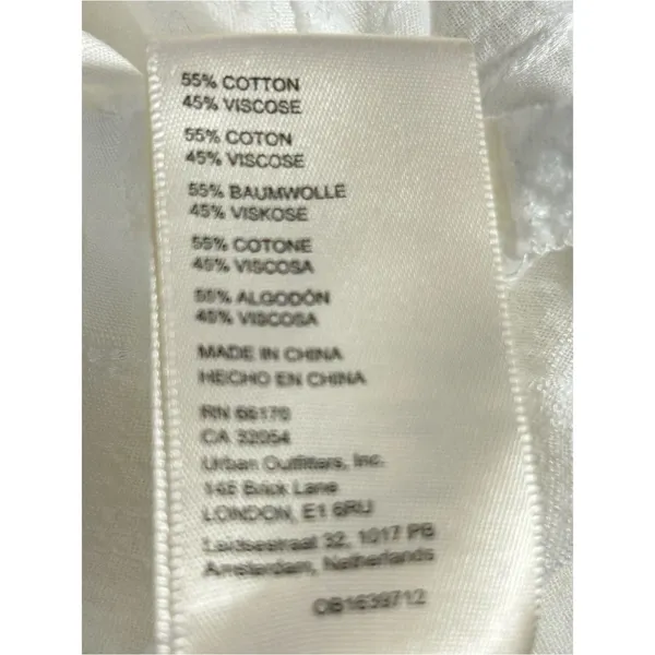 We The Free  Women White Textured Buttonless Tunic Size extra Small OVERSIZE. - Image 11