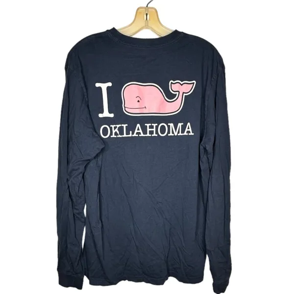 Vineyard Vines Navy Oklahoma Shirt - Image 4
