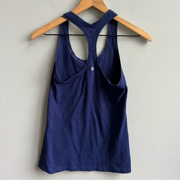 Lululemon Cool Racerback Tank Top Hero Blue Navy Size 6 - Image 5