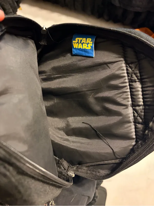 Star Wars Black Nylon Tote with Yellow Logo Tag - Image 5