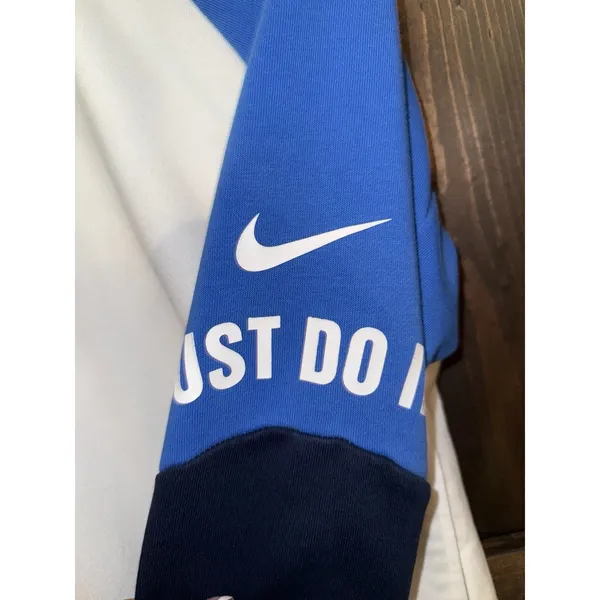 Nike Dri Fit‎ Women's Just Do It 1/4 Zip Pullover Long Sleeve Sweatshirt Small - Image 2