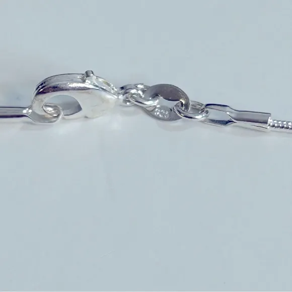 Elegant‎ Sterling Silver 925 Heart Necklace and Charm - Image 3