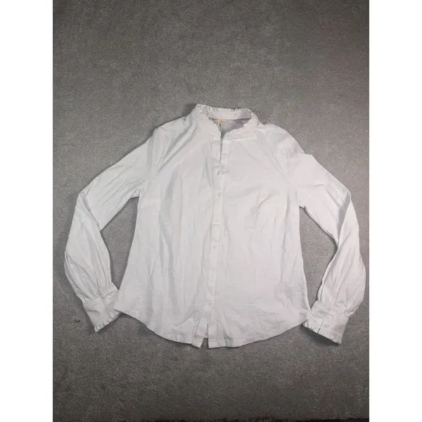 Boden white cotton ruffle - Image 3