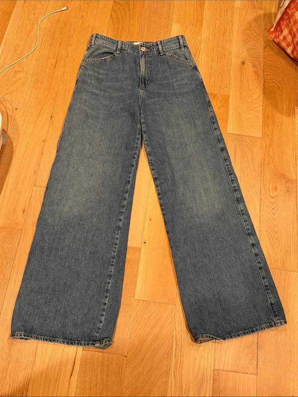 Citizens Of Humanity Paloma Wide-Leg Jeans - Medium Blue Denim 26 - Image 2