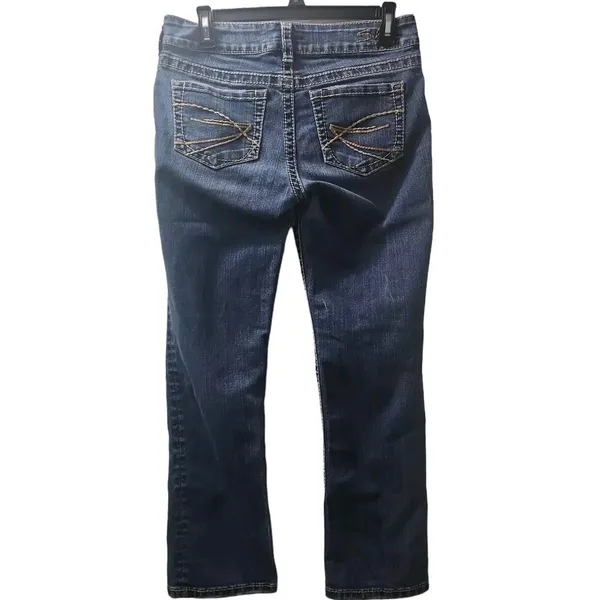 Silver Jeans Womens Size 29 Suki Surplus Low Bootcut‎ Jean Dark Blue - Image 2