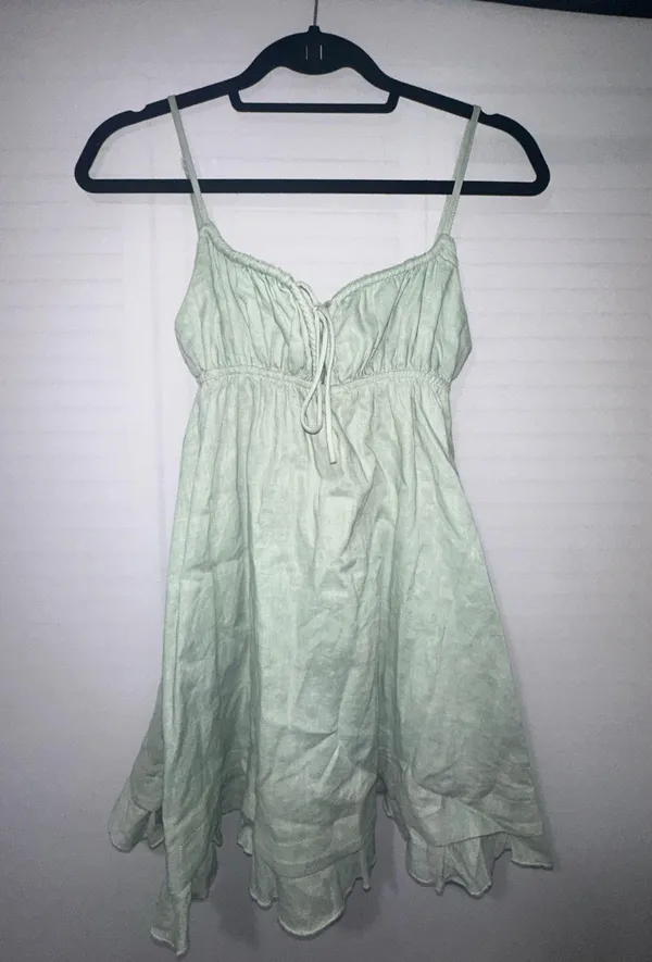 Princess Polly Green Mini Dress - Image 5
