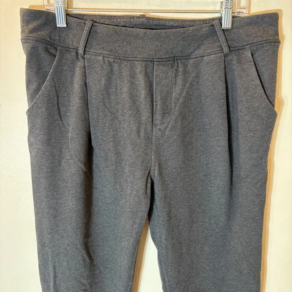 Lululemon Stress Less‎ Pant Size 10 Heathered Dark Gray - Image 2