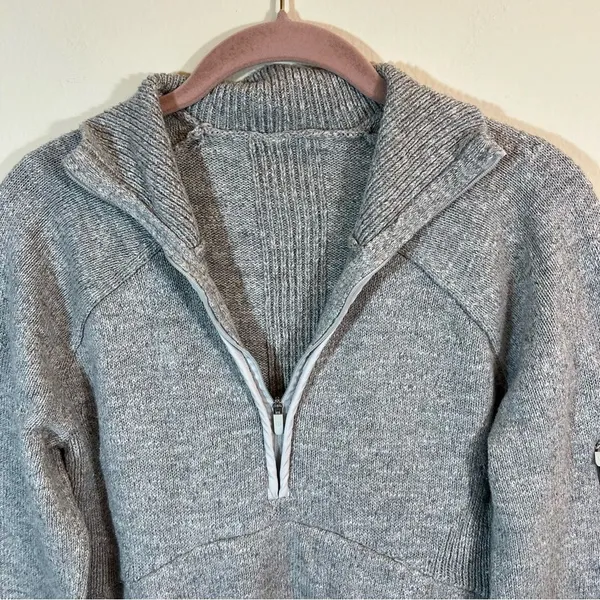 Lululemon Summit Stride Sweater Heathered Core Ultra‎ Light Grey Women’s Medium - Image 4