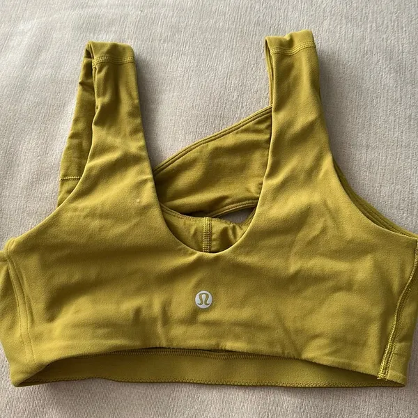 Lululemon Nulu Cross-Front Yoga Bra : Light Support, B/C Cup - Auric Gold - Image 7