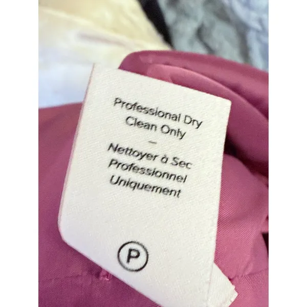 Cinq a Sept Mauve Satin Cropped Jacket Gold Crest Buttons Size 8 - Image 7