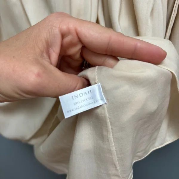 Revolve Indah Minta Solid Seamless Babydoll Mini Dress in Doe Natural S/M - Image 12