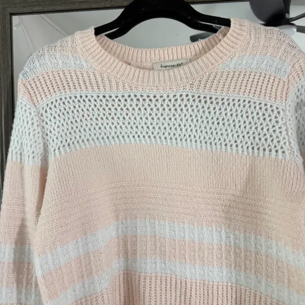 Francesca's Sweater Knit Striped - Image 2