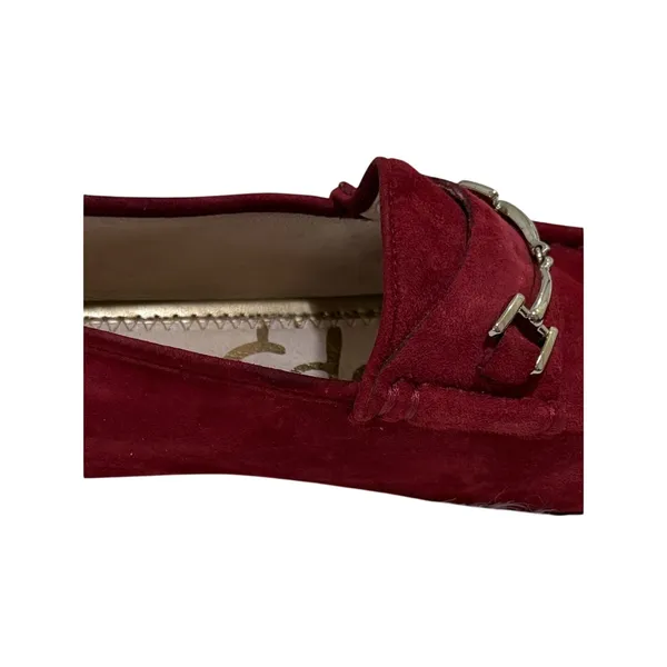 Sam Edelman Loraine Crimson/Scarlet Red Suede Bit Loafers| 6 - Image 11
