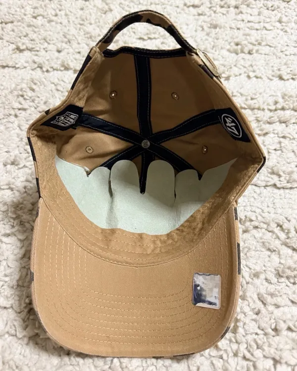 ’47 Brand Miami Dolphins Women's leopard print Clean Up Adjustable Hat - Image 4