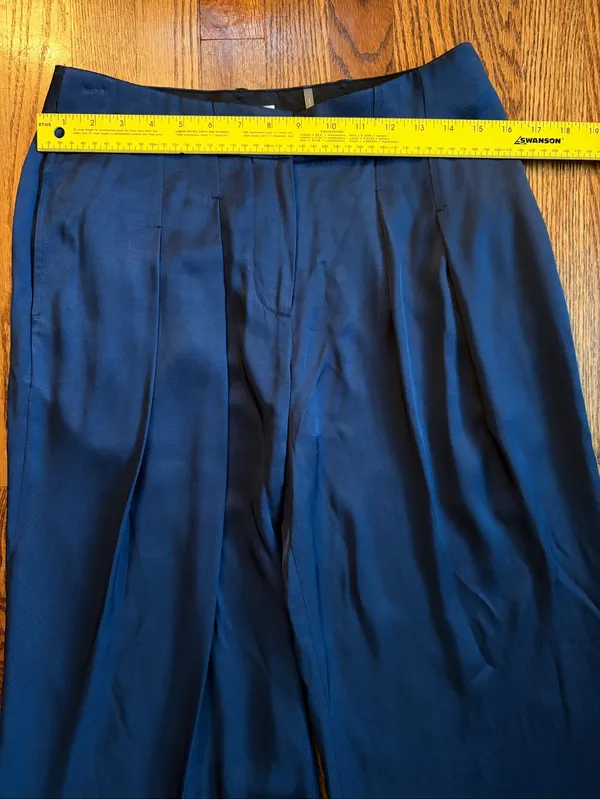 Ramy Brook Russell Wide Leg Tailored Pants Trousers – Navy – Size 4 NWT - Image 9