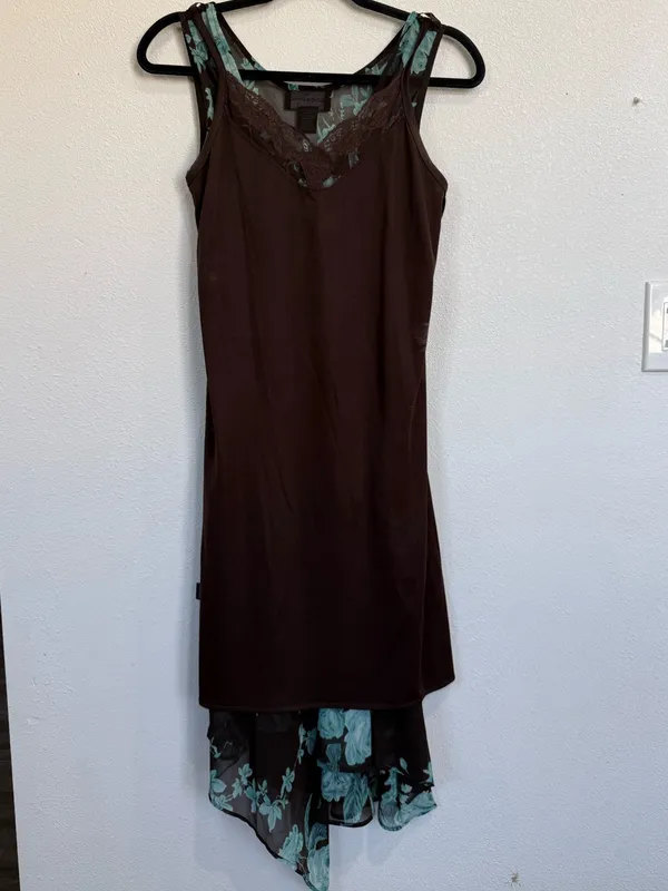 Vintage Y2k Connected Apparel Floral Beaded Dress S Whimsigoth Fairycore 90s - Image 7