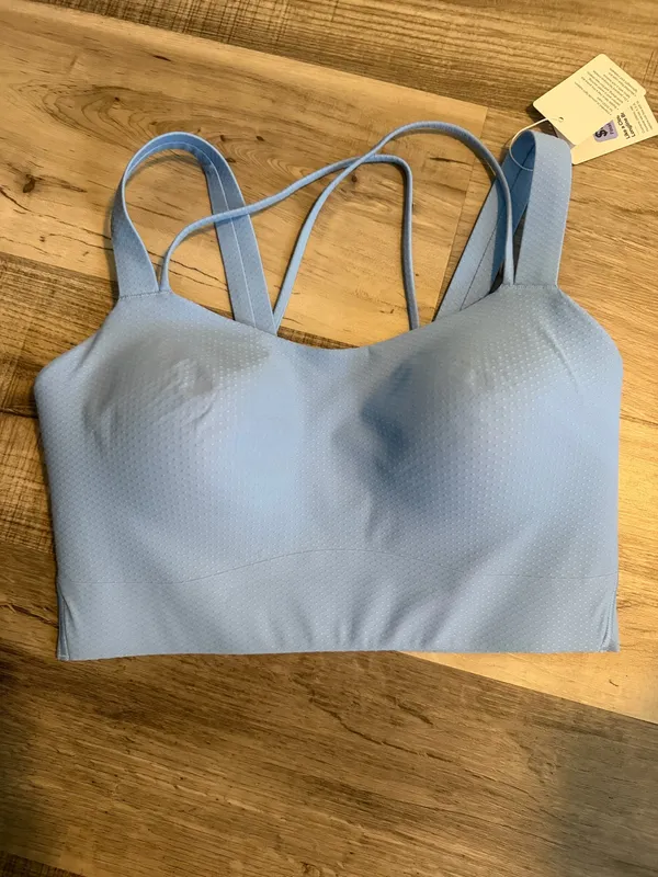 Lululemon Like A Cloud Longline Bra *Dot D/DD Sinatra Blue 8 NWT - Image 3