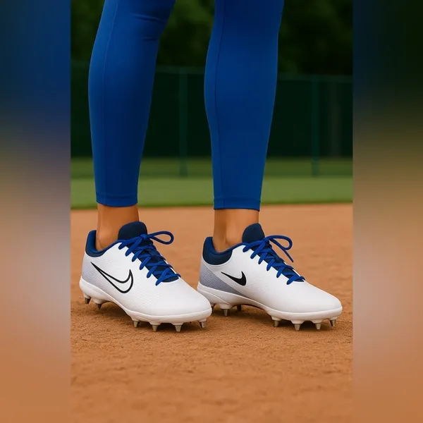Nike Hyperdiamond 4 Pro Cleats Women’ 8 White Blue Metal Fastpitch Softball NWT - Image 10