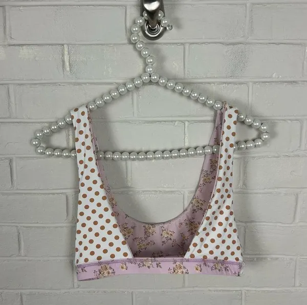Dippin’ Daisy’s Golden Rose Floral Festival Bikini Top - Image 9