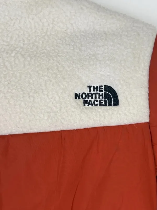 The North Face North Peak Puffer Sherpa Insulated Fleece Rust Jacket Size Medium - Image 6