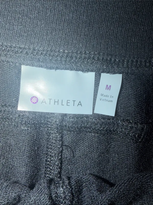Athleta Black Mid-Rise Lounge Shorts - Image 2