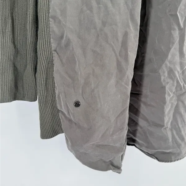 Lululemon Still At‎ Ease Wrap Cashlu & Tencel Size small Grey Sage - Image 4