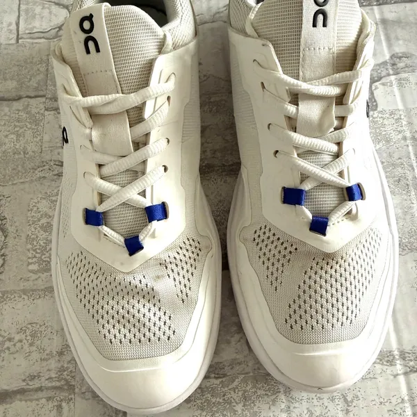 On Cloud The Roger Spin White Indigo Mesh CloudTec Speedboard Tennis Athletic Sneaker - Image 4