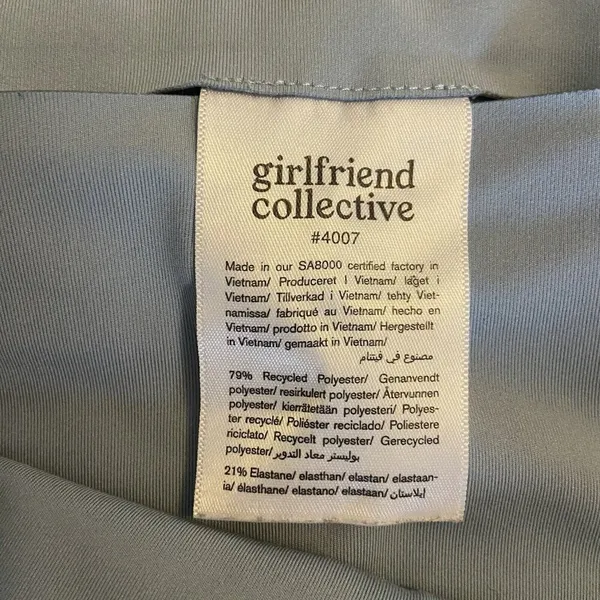 Girlfriend‎ Collective Women’s Size Medium Baby Blue 7/8 Ankle Leggings Yoga - Image 6