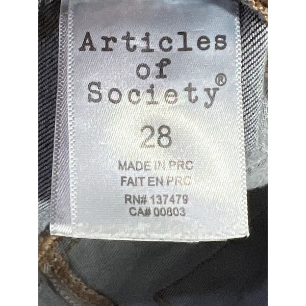 Articles Of Society Jeans Women 28 Low Rise Skinny Dark Denim Capsule Minimalist - Image 9