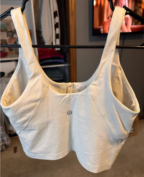 Lululemon Cream Ribbed Align Tank - Image 2
