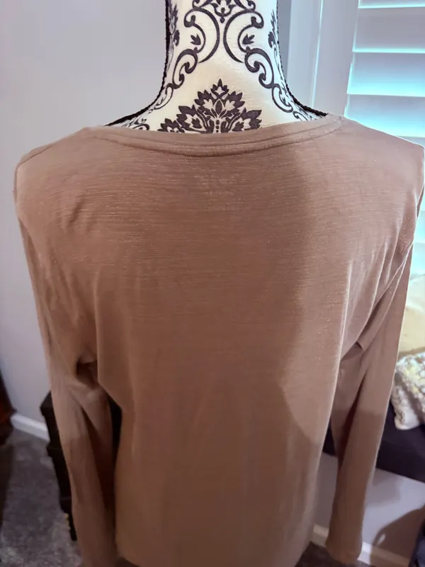 Apt 9 size large grey sparkly tunic top - Image 6