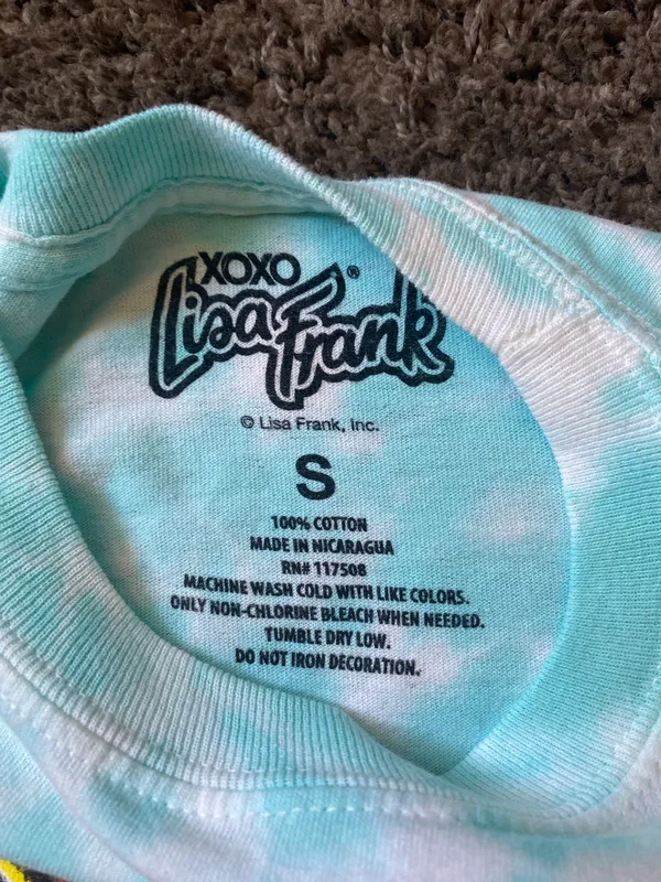 XOXO Lisa Frank Tie Dye T Shirt Size S - Image 10