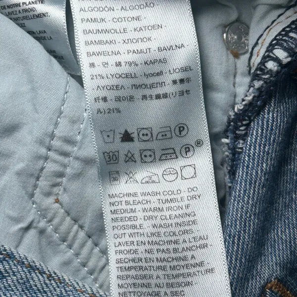 Levi's Ribcage Straight Ankle Women's High‎ Rise Jeans Light Wash 27 x27 - Image 8