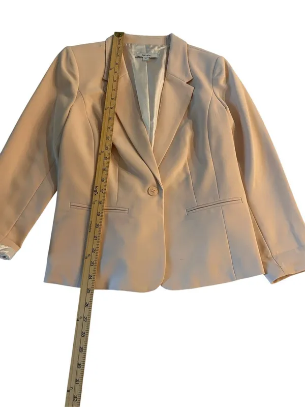 NWT Kensie Long Sleeve Blazer Light Pink Size M - Image 4