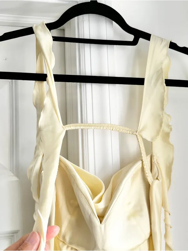 Nana Jacqueline Caroline Dress in Butter Yellow - Image 13