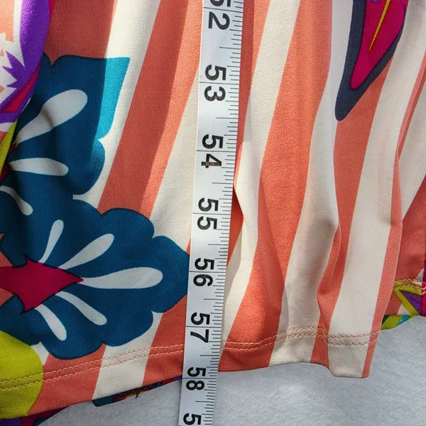 Flying Tomato Floral Striped Maxi Dress V-Neck Open Back ID10766 Multicolor M - Image 9