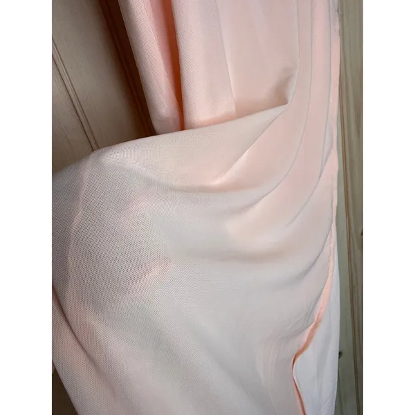 NWT Lulus Stunning Concept Light Pink Mesh Rhinestone Strapless Maxi Dress Sz M - Image 6