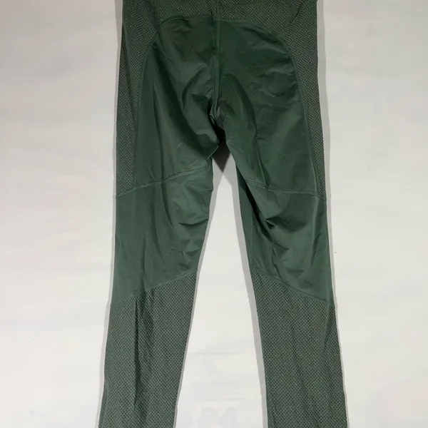 Nike Pro Athletic Leggings With Sparkle‎ Mesh Panels M Olive Green New A46 - Image 2