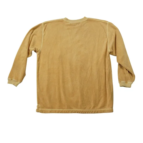 Vintage Vail‎ Colorado Terry Cloth Cotton Crewneck Sweatshirt Mustard Yellow - Image 6