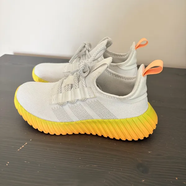 Adidas Sneaker Kaptir Flow 6 White Yellow Orange Gradient Chunky Mesh Athletic - Image 13