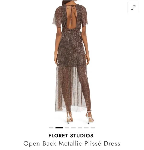 Boutique Floret Studios Metallic Maxi Dress - Image 2