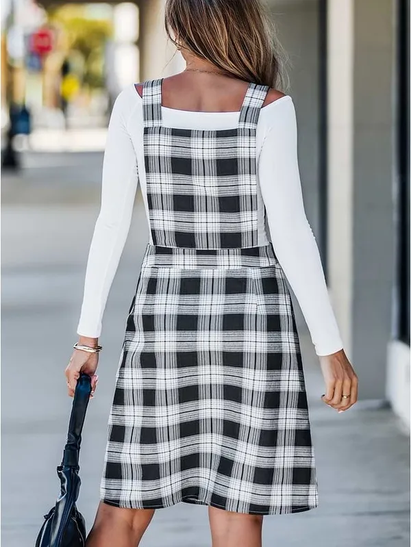 CUPSHE Cozy Charm Plaid Midi Dress Large - Image 2