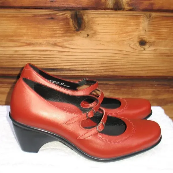 NWOB Dansko Red Orange Clogs 9.5 10 - Image 2