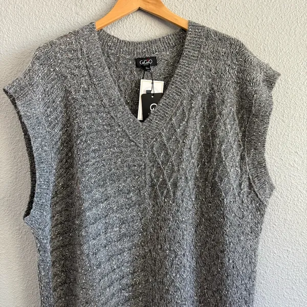 Gigio Knit‎ Sweater Vest Tunic Size Large NWT - Image 2