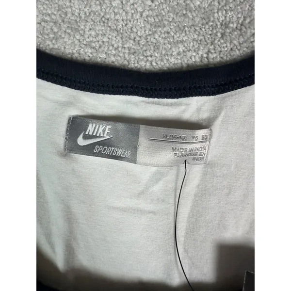 Nike Women's XL Tank Top NWT White Black Trim Pocket Swoosh Retro Y2K New* Read - Image 4